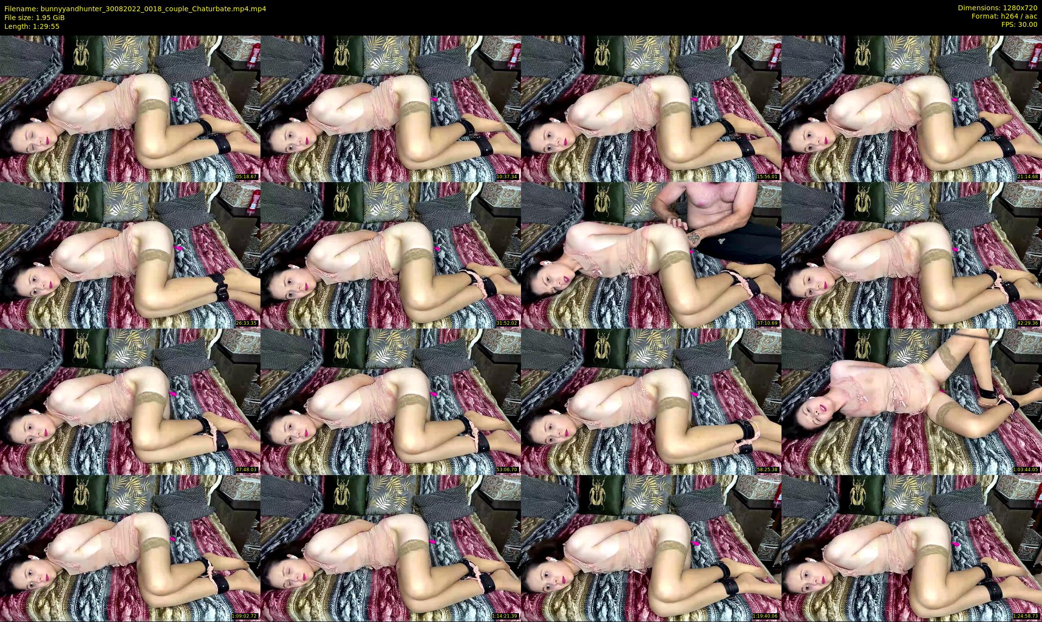 bunnyyandhunter — 90 minute Chaturbate couple cam show recording, 720p, Aug 30, 2022