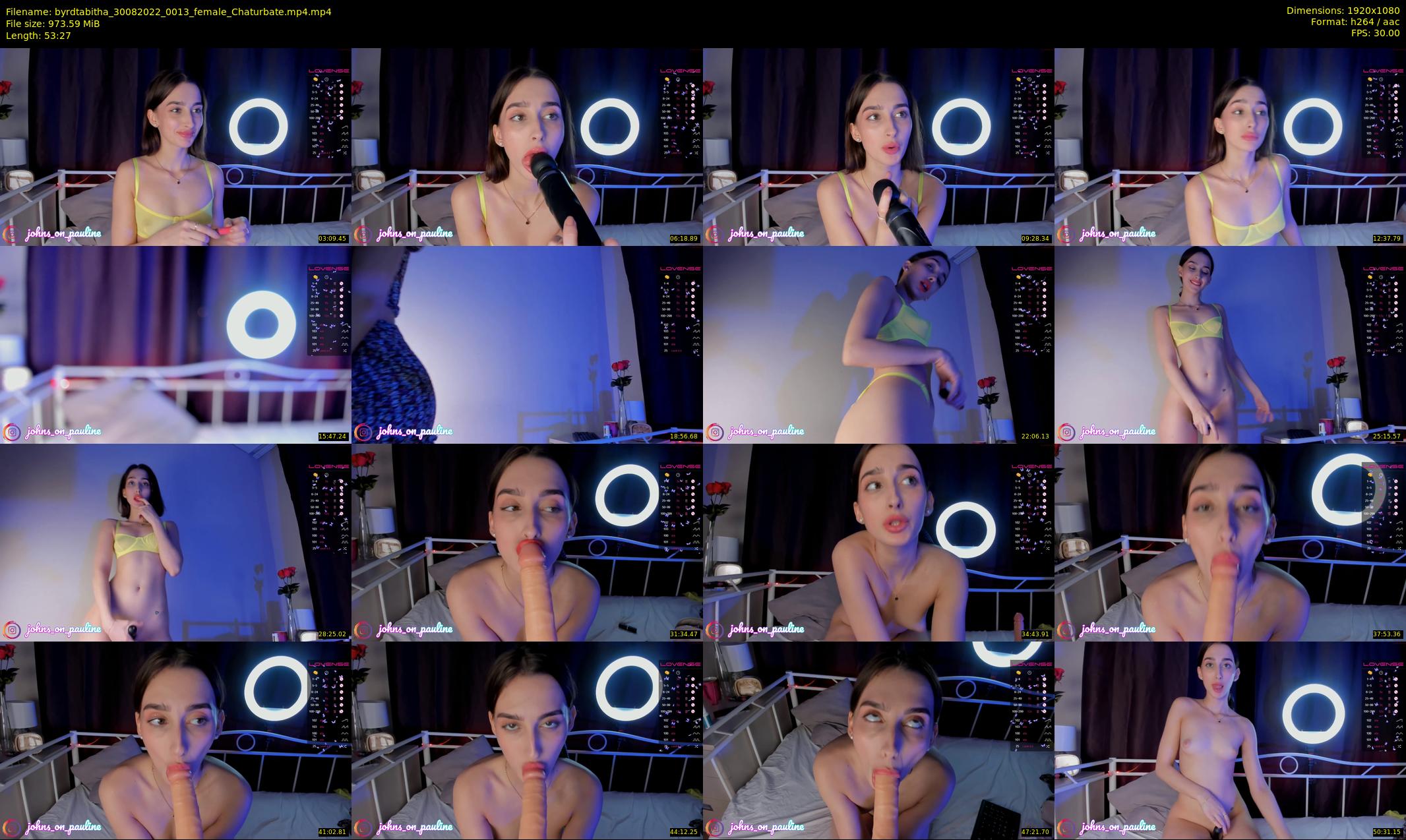 byrdtabitha — 54 minute Chaturbate female cam show recording, 1080p, Aug 30, 2022