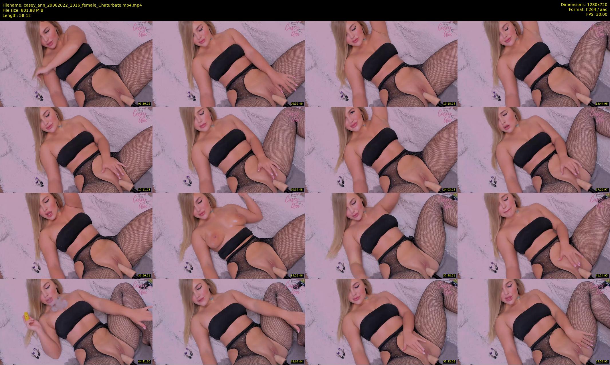casey_ann — 59 minute Chaturbate female cam show recording, 720p, Aug 29, 2022
