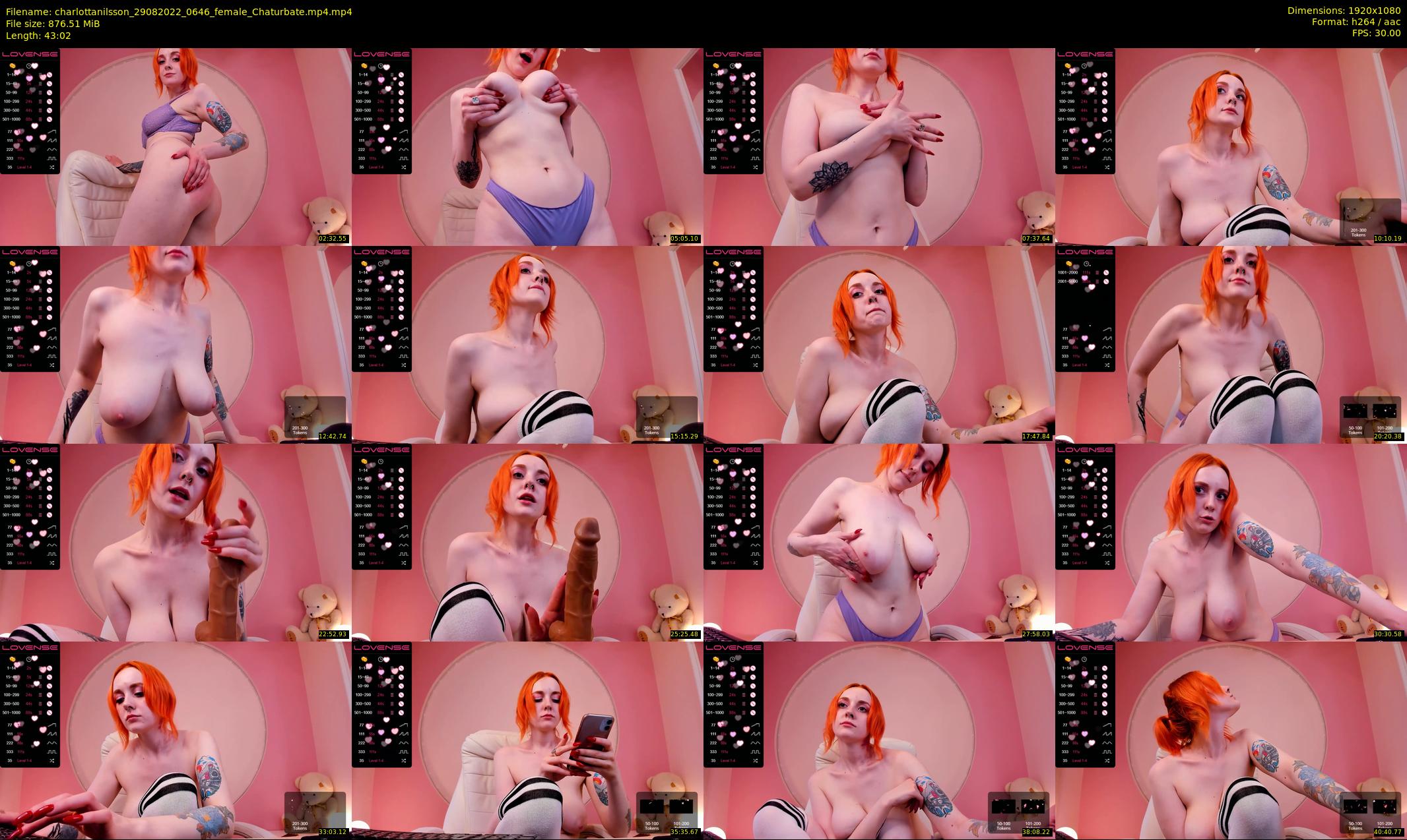 charlottanilsson — 44 minute Chaturbate female cam show recording, 1080p, Aug 29, 2022