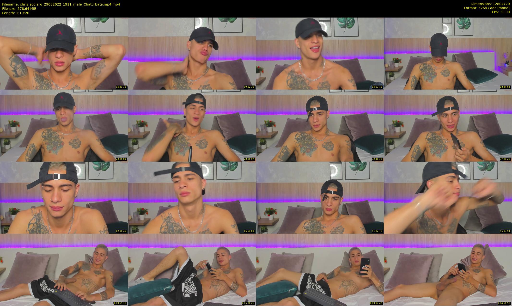 chris_scolaro — 80 minute Chaturbate male cam show recording, 720p, Aug 29, 2022