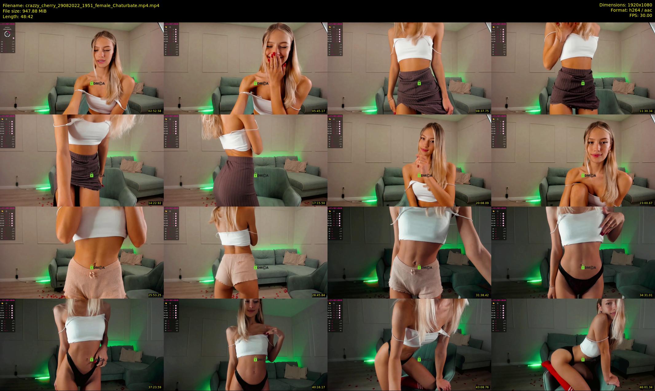 crazzy_cherry — 49 minute Chaturbate female cam show recording, 1080p, Aug 29, 2022