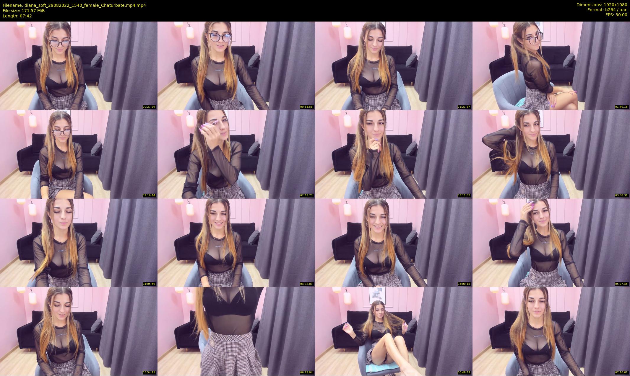 diana_soft — 8 minute Chaturbate female cam show recording, 1080p, Aug 29, 2022