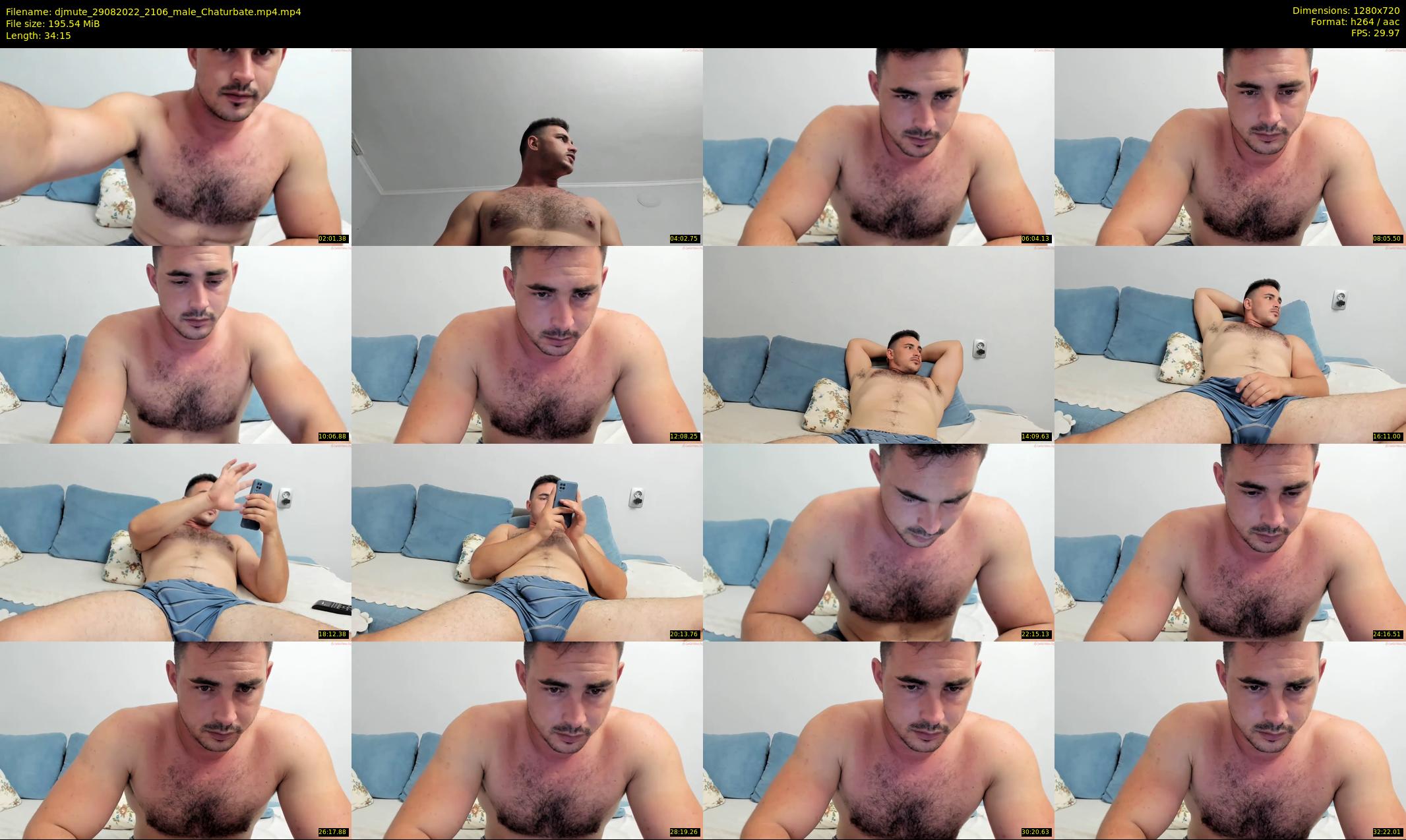 djmute — 35 minute Chaturbate male cam show recording, 720p, Aug 29, 2022