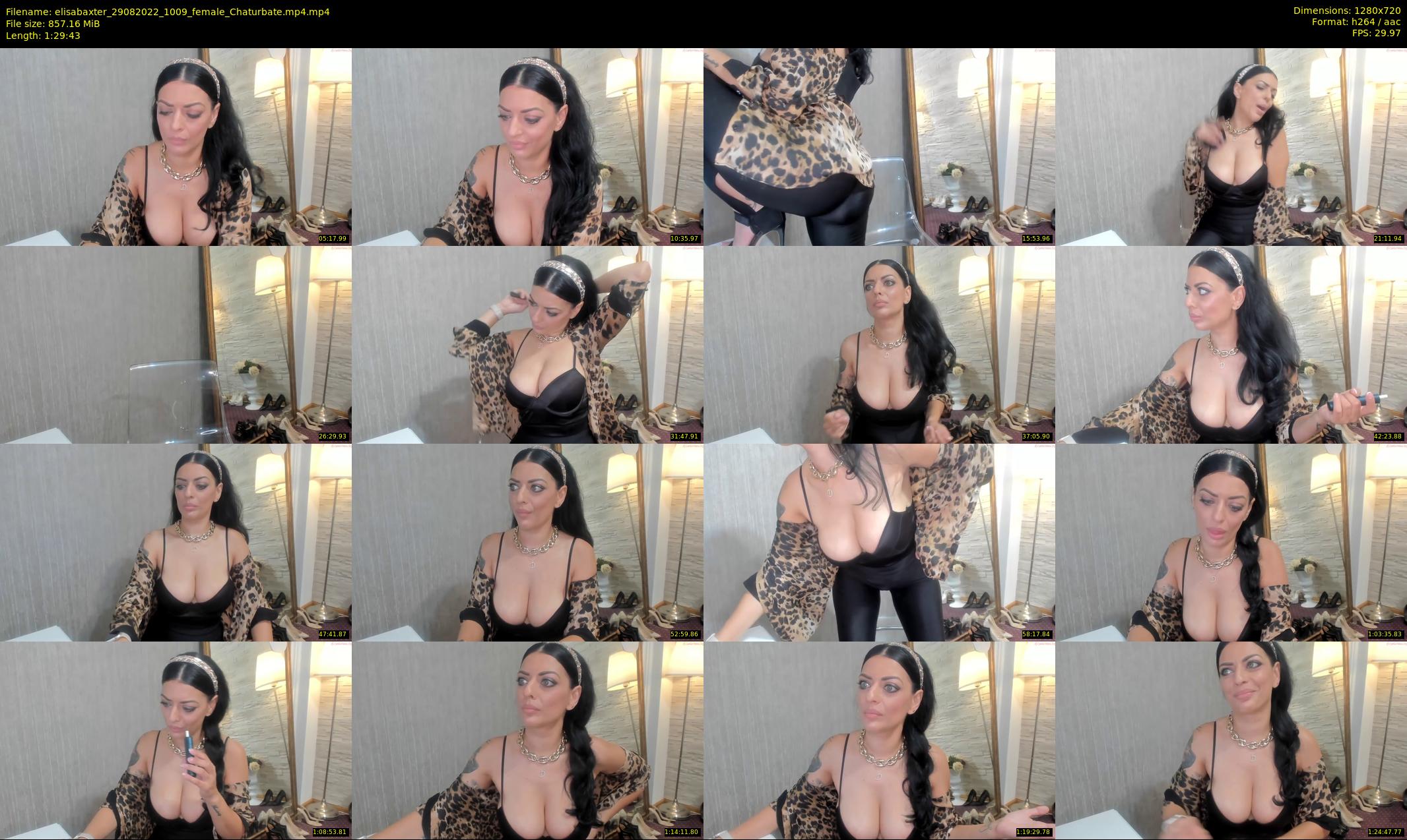 elisabaxter — 90 minute Chaturbate female cam show recording, 720p, Aug 29, 2022