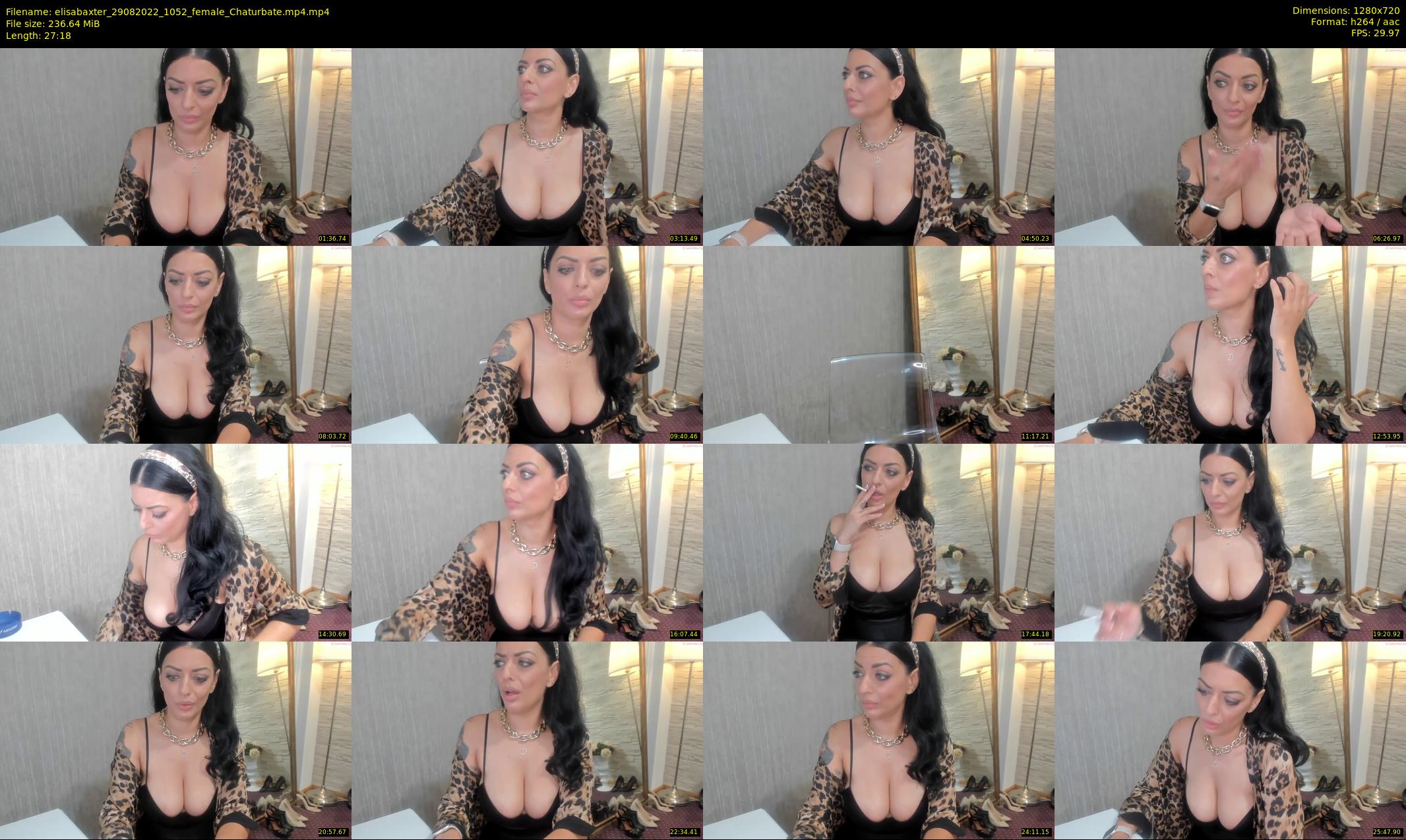 elisabaxter — 28 minute Chaturbate female cam show recording, 720p, Aug 29, 2022