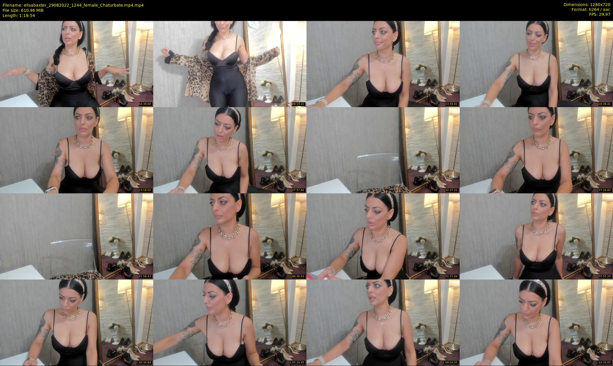 elisabaxter — 79 minute Chaturbate female cam show recording, 720p, Aug 29, 2022