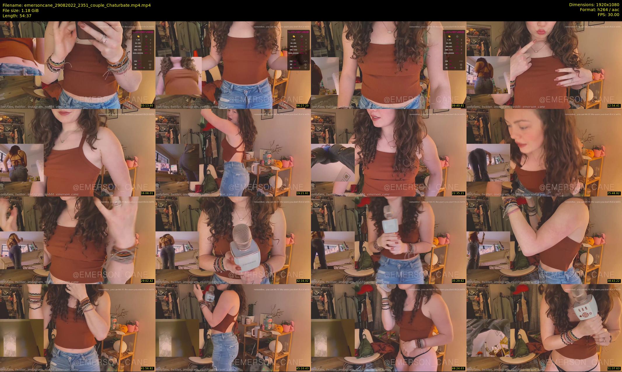 emersoncane — 55 minute Chaturbate female cam show recording, 1080p, Aug 29, 2022