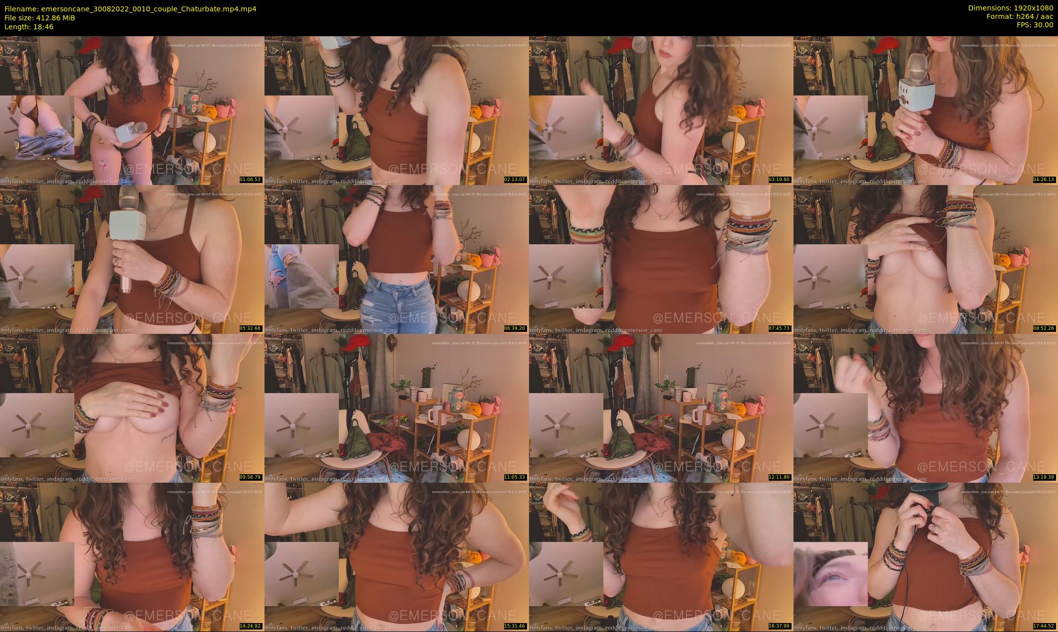 emersoncane — 19 minute Chaturbate female cam show recording, 1080p, Aug 30, 2022