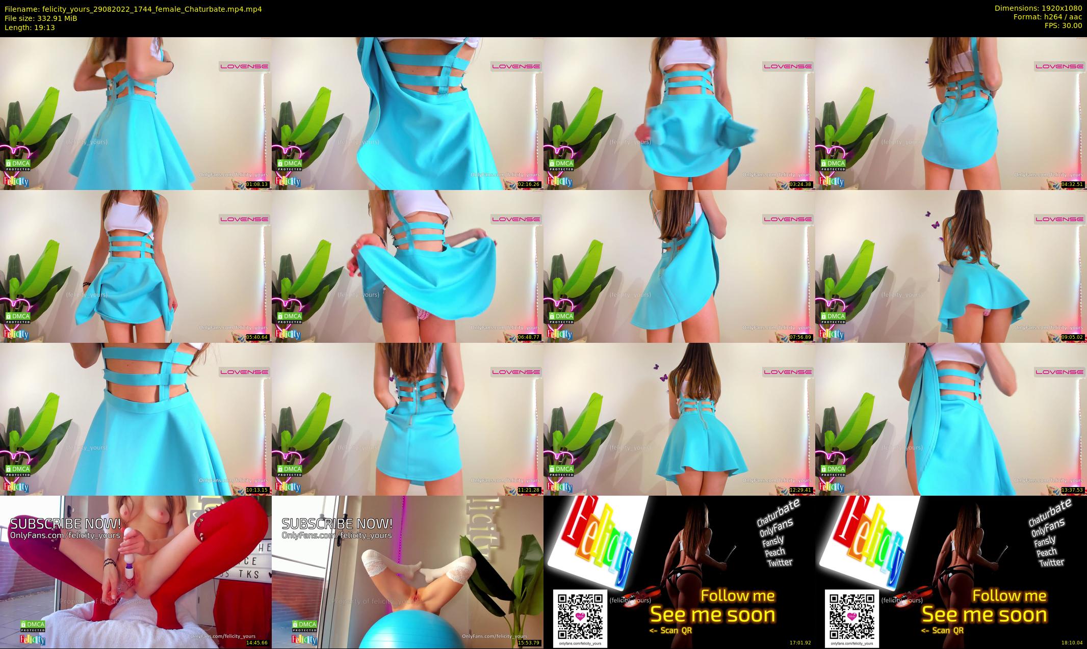 felicity_yours — 20 minute Chaturbate female cam show recording, 1080p, Aug 29, 2022