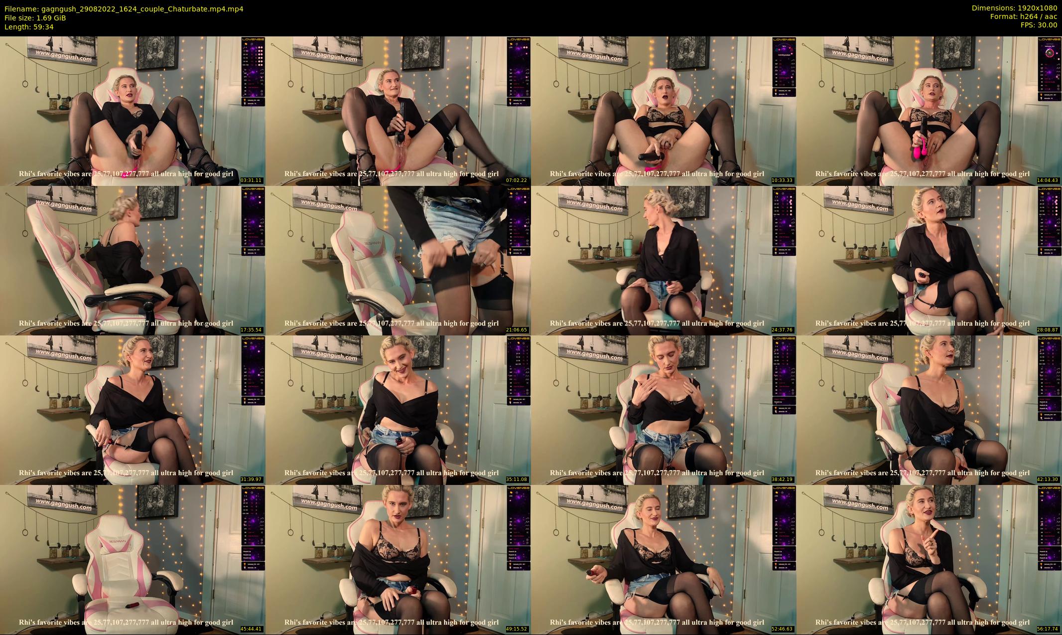 gagngush — 60 minute Chaturbate couple cam show recording, 1080p, Aug 29, 2022