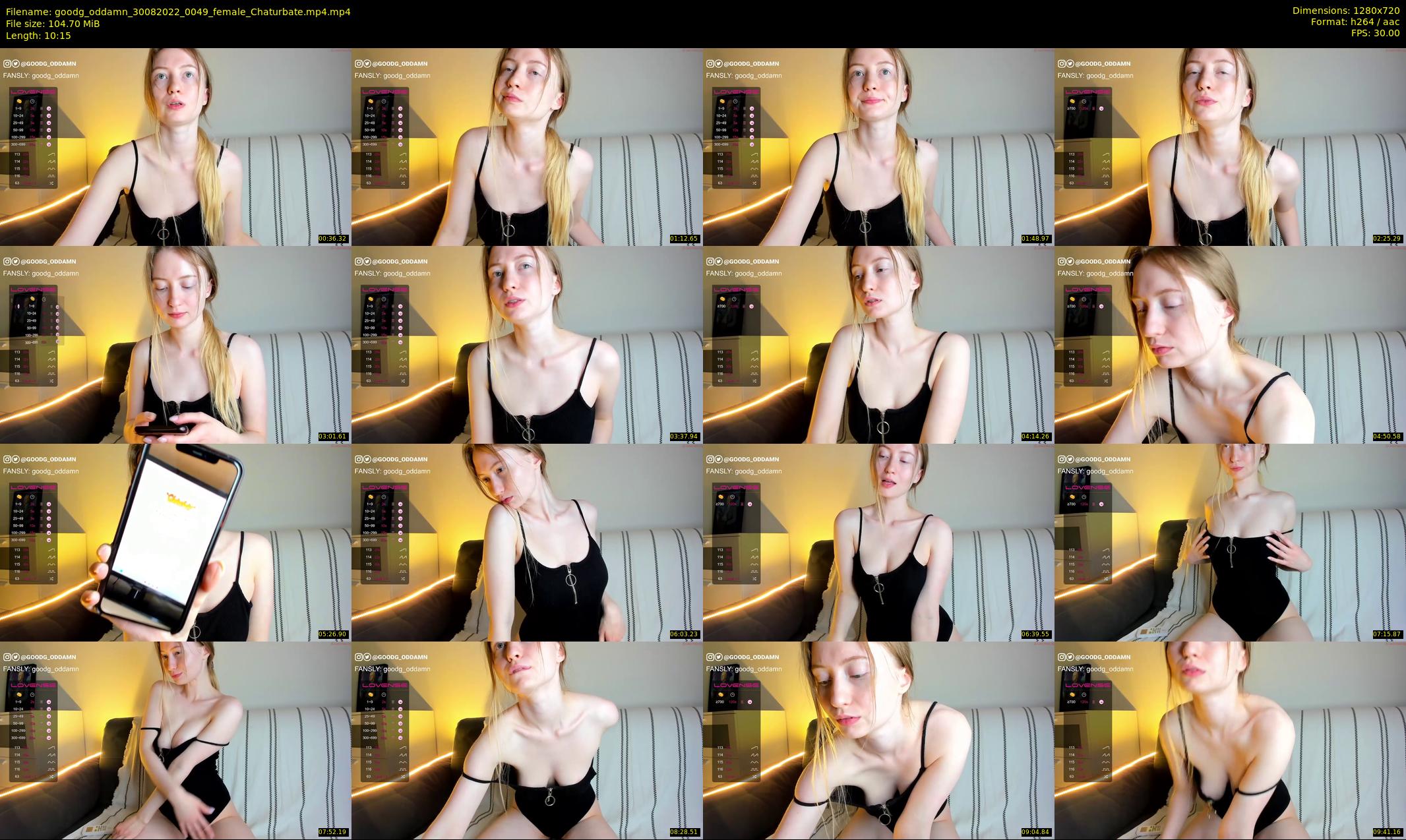 goodg_oddamn — 11 minute Chaturbate female cam show recording, 720p, Aug 30, 2022