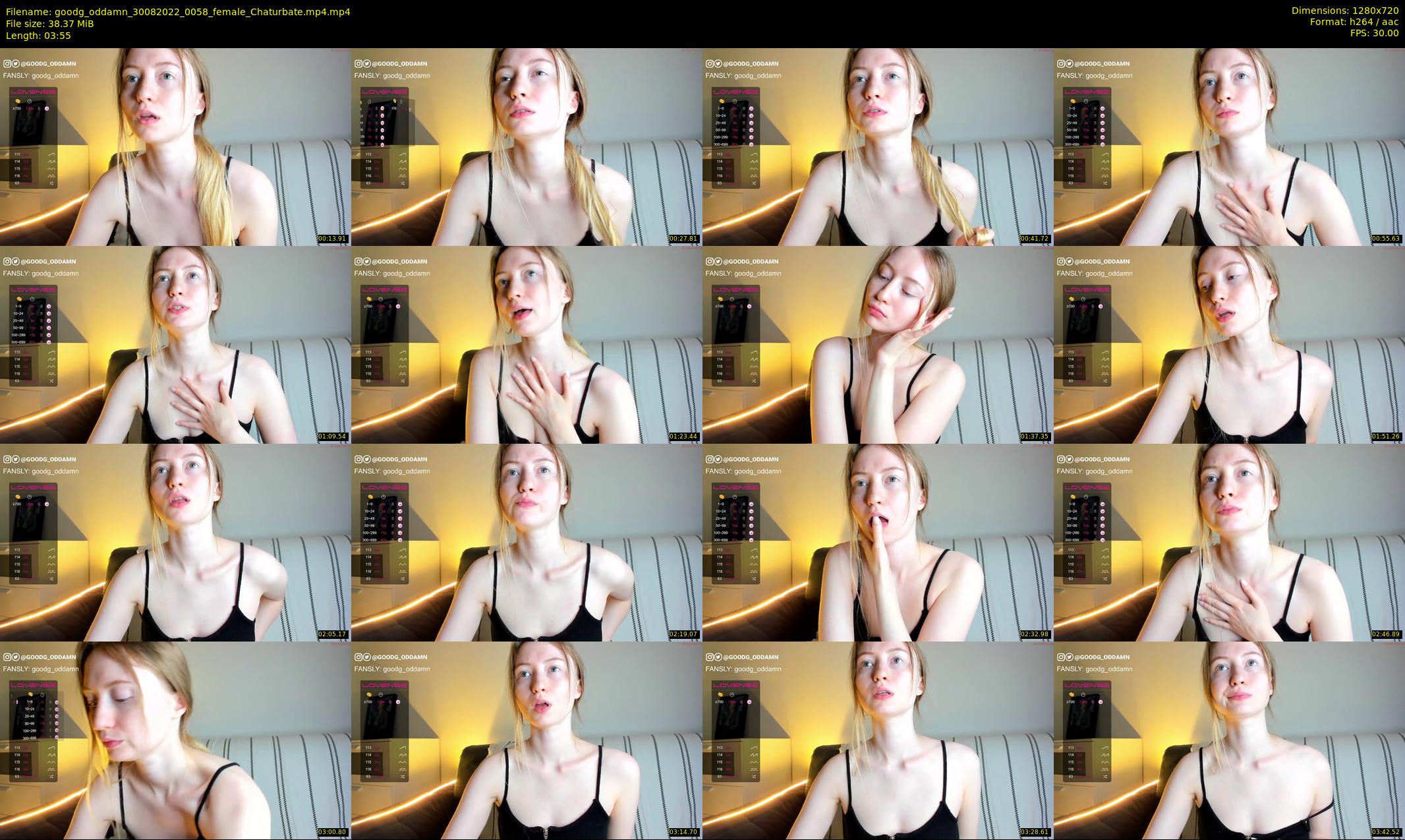 goodg_oddamn — 4 minute Chaturbate female cam show recording, 720p, Aug 30, 2022