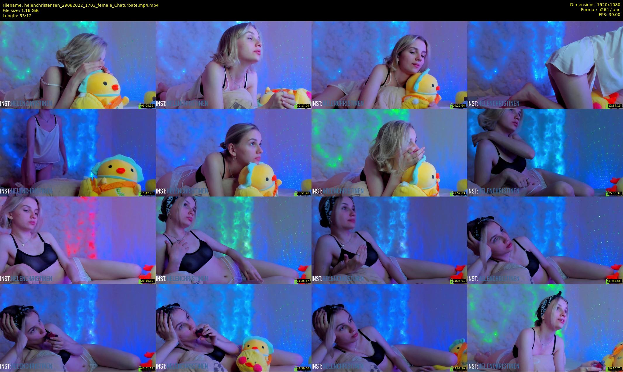 helenchristensen — 54 minute Chaturbate female cam show recording, 1080p, Aug 29, 2022