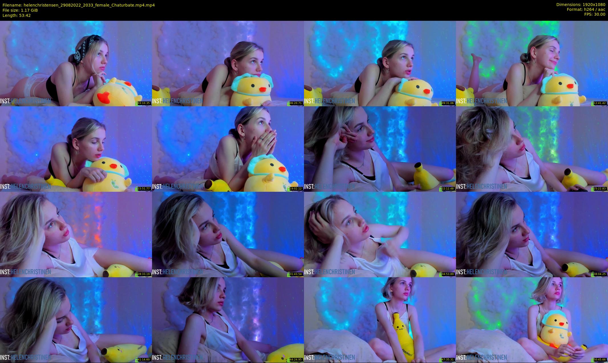 helenchristensen — 54 minute Chaturbate female cam show recording, 1080p, Aug 29, 2022