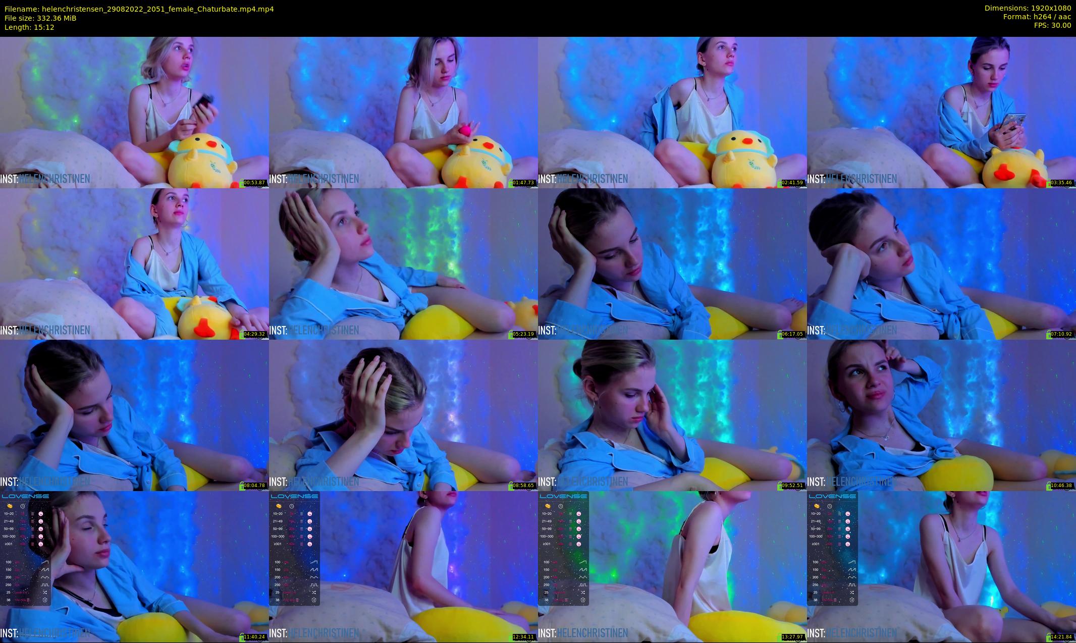 helenchristensen — 16 minute Chaturbate female cam show recording, 1080p, Aug 29, 2022