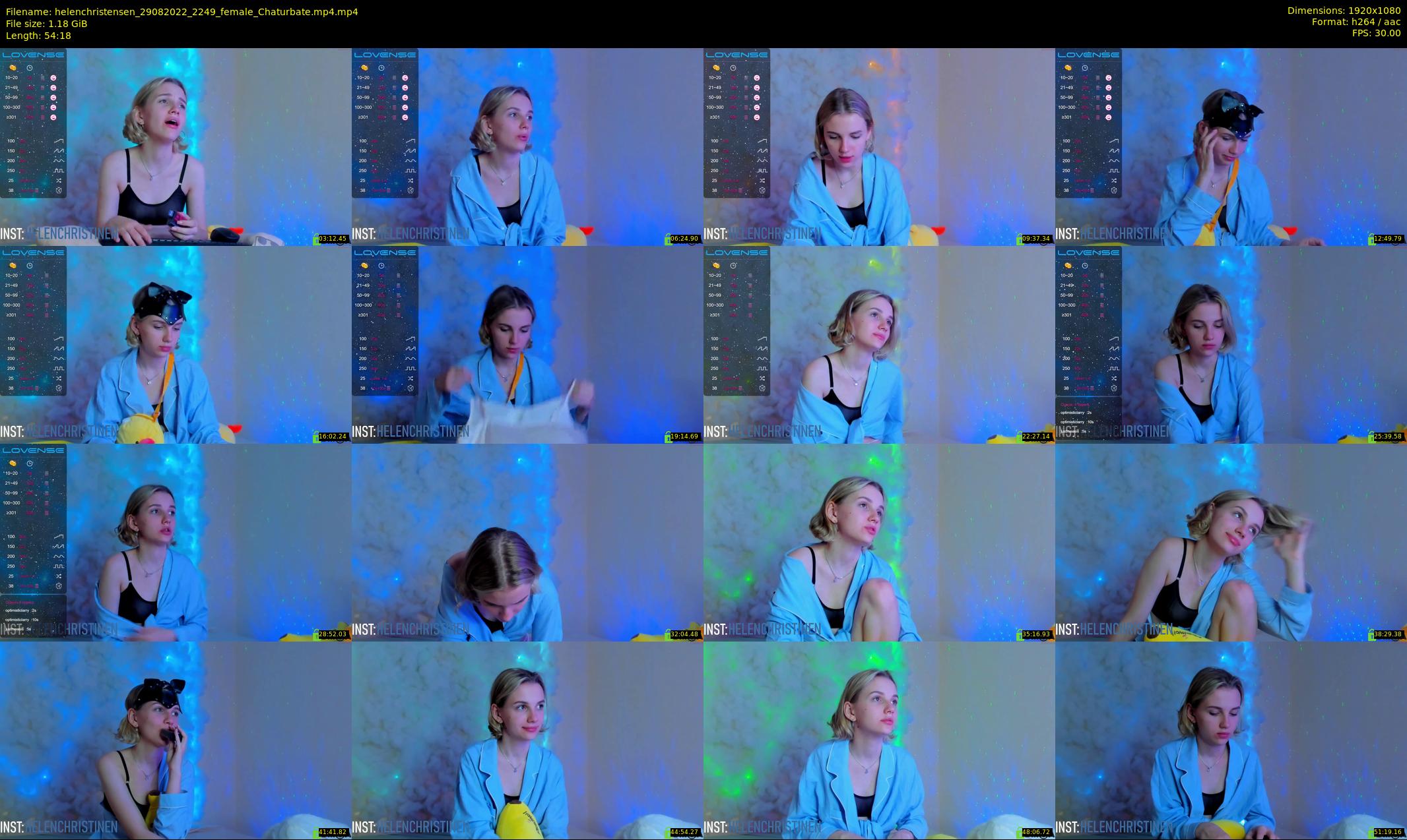 helenchristensen — 55 minute Chaturbate female cam show recording, 1080p, Aug 29, 2022