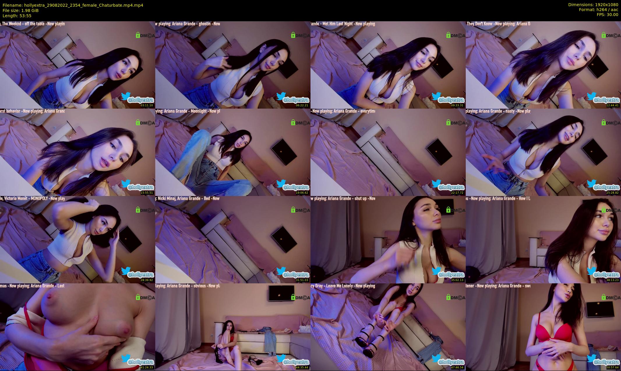 hollyextra — 54 minute Chaturbate female cam show recording, 1080p, Aug 29, 2022