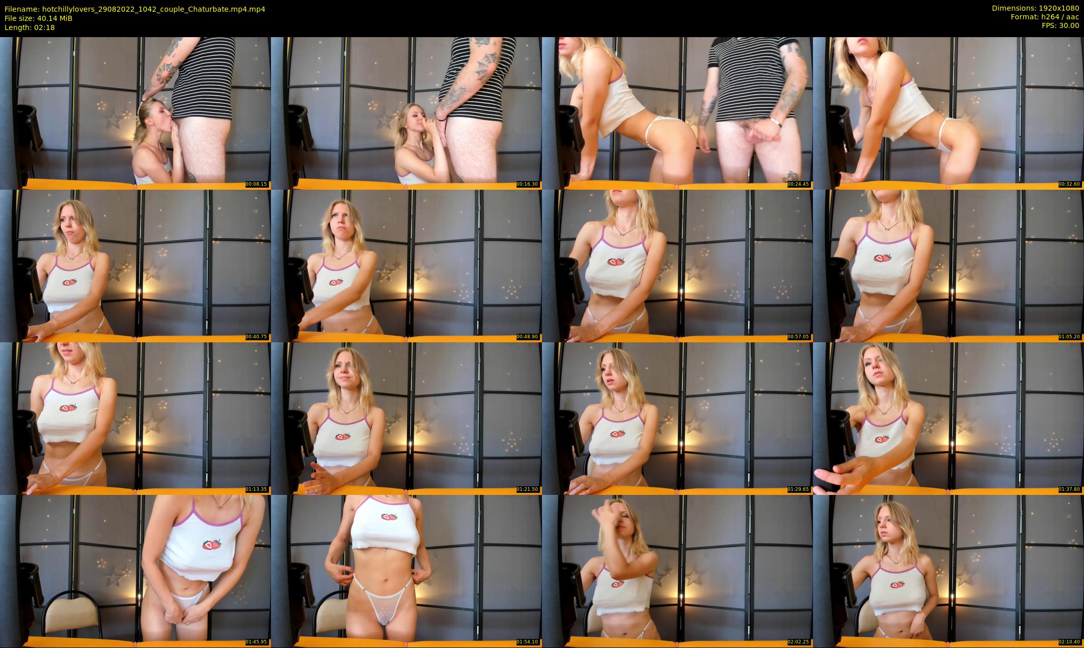 hotchillylovers — 3 minute Chaturbate couple cam show recording, 1080p, Aug 29, 2022