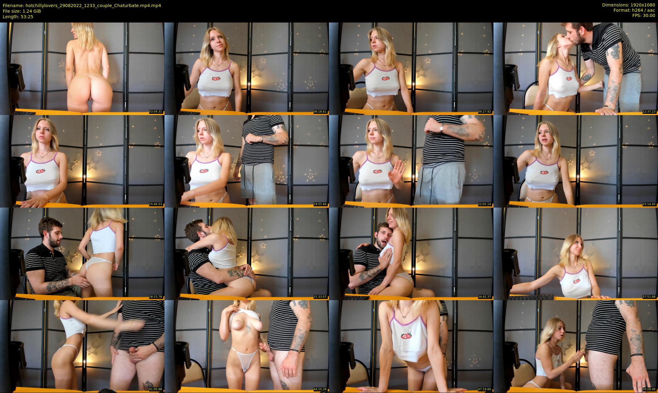 hotchillylovers — 54 minute Chaturbate couple cam show recording, 1080p, Aug 29, 2022