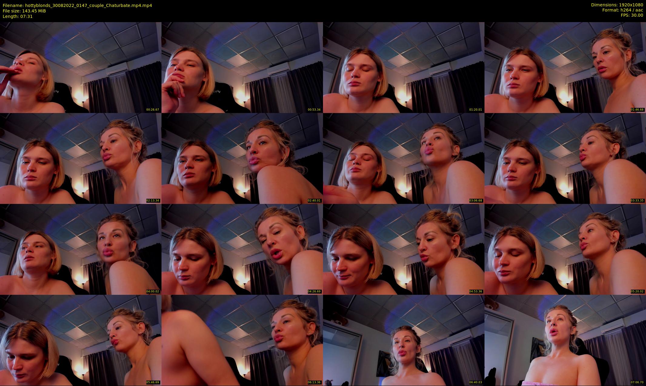 hottyblonds — 8 minute Chaturbate couple cam show recording, 1080p, Aug 30, 2022