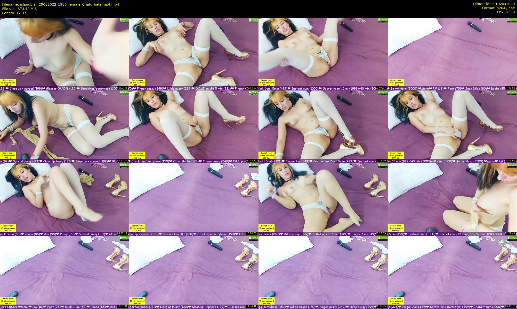islanublar — 18 minute Chaturbate female cam show recording, 1080p, Aug 29, 2022