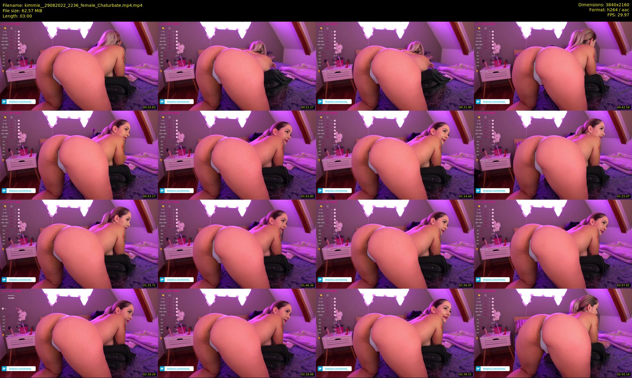 kimmie_ — 3 minute Chaturbate female cam show recording, 4K, Aug 29, 2022