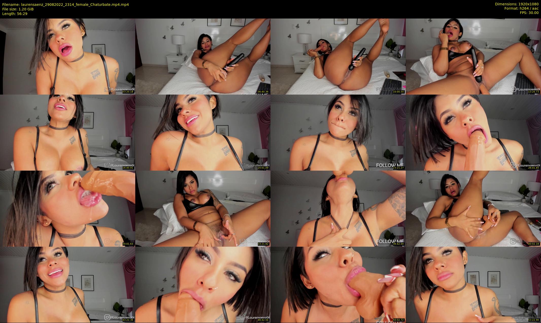 laurensaenz — 57 minute Chaturbate female cam show recording, 1080p, Aug 29, 2022
