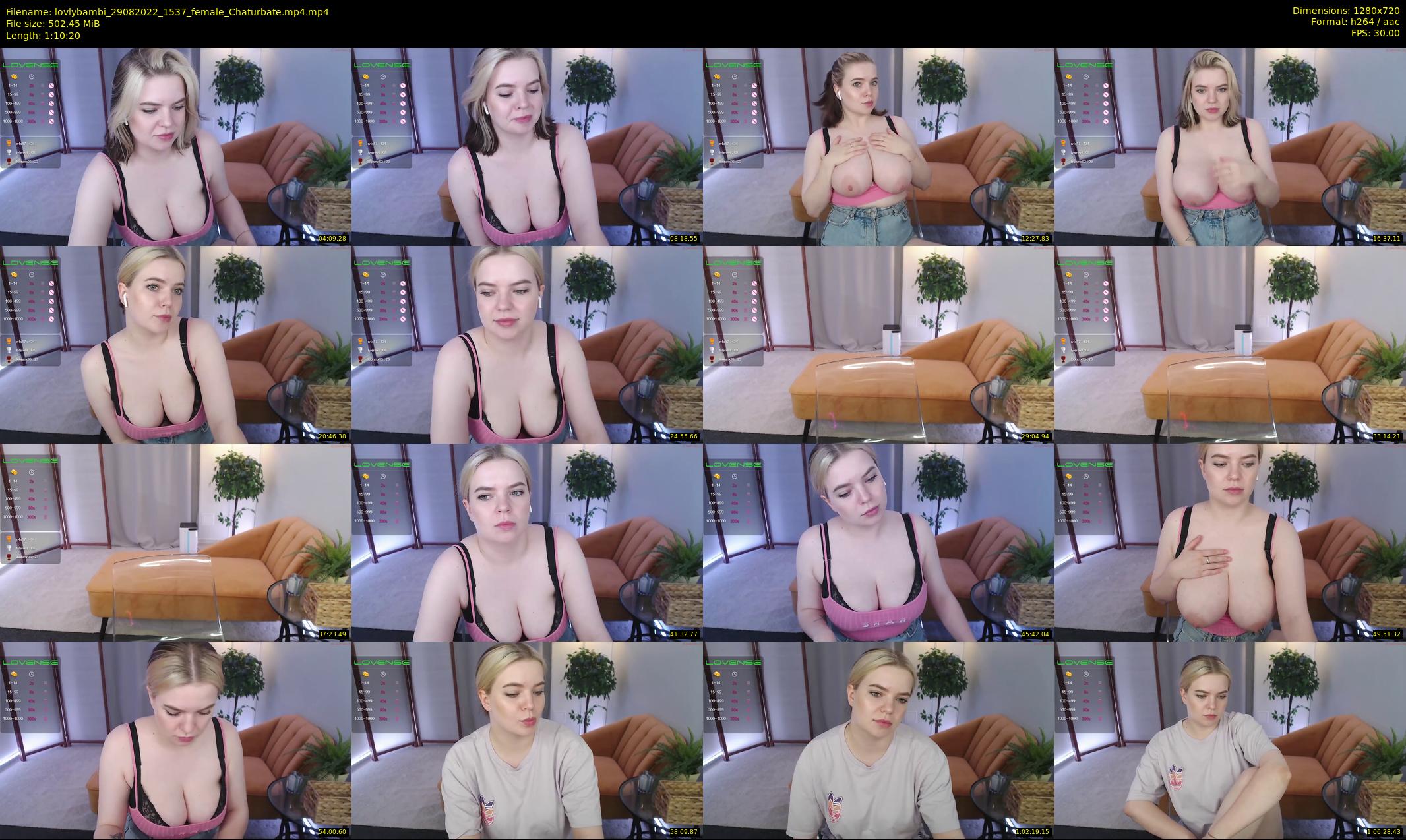 lovlybambi — 71 minute Chaturbate female cam show recording, 720p, Aug 29, 2022