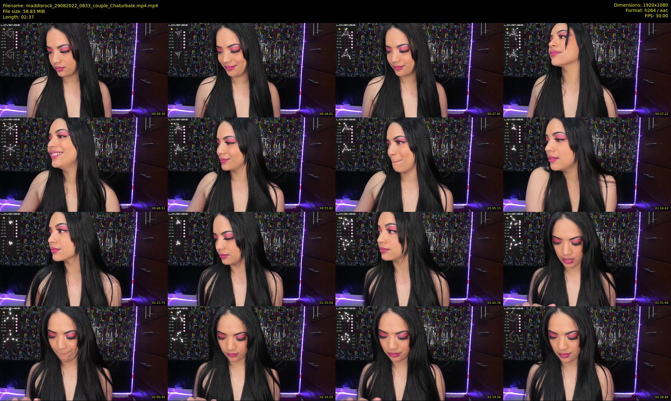 maddisrock — 3 minute Chaturbate couple cam show recording, 1080p, Aug 29, 2022