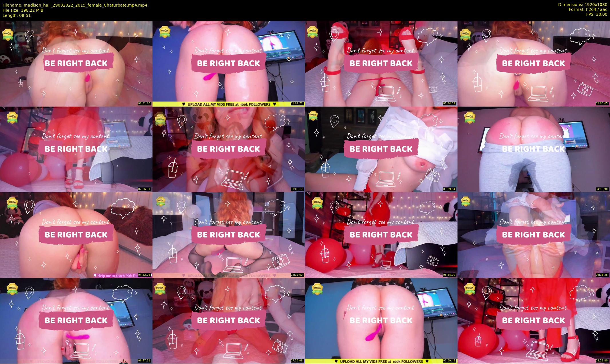 madison_hall — 9 minute Chaturbate female cam show recording, 1080p, Aug 29, 2022