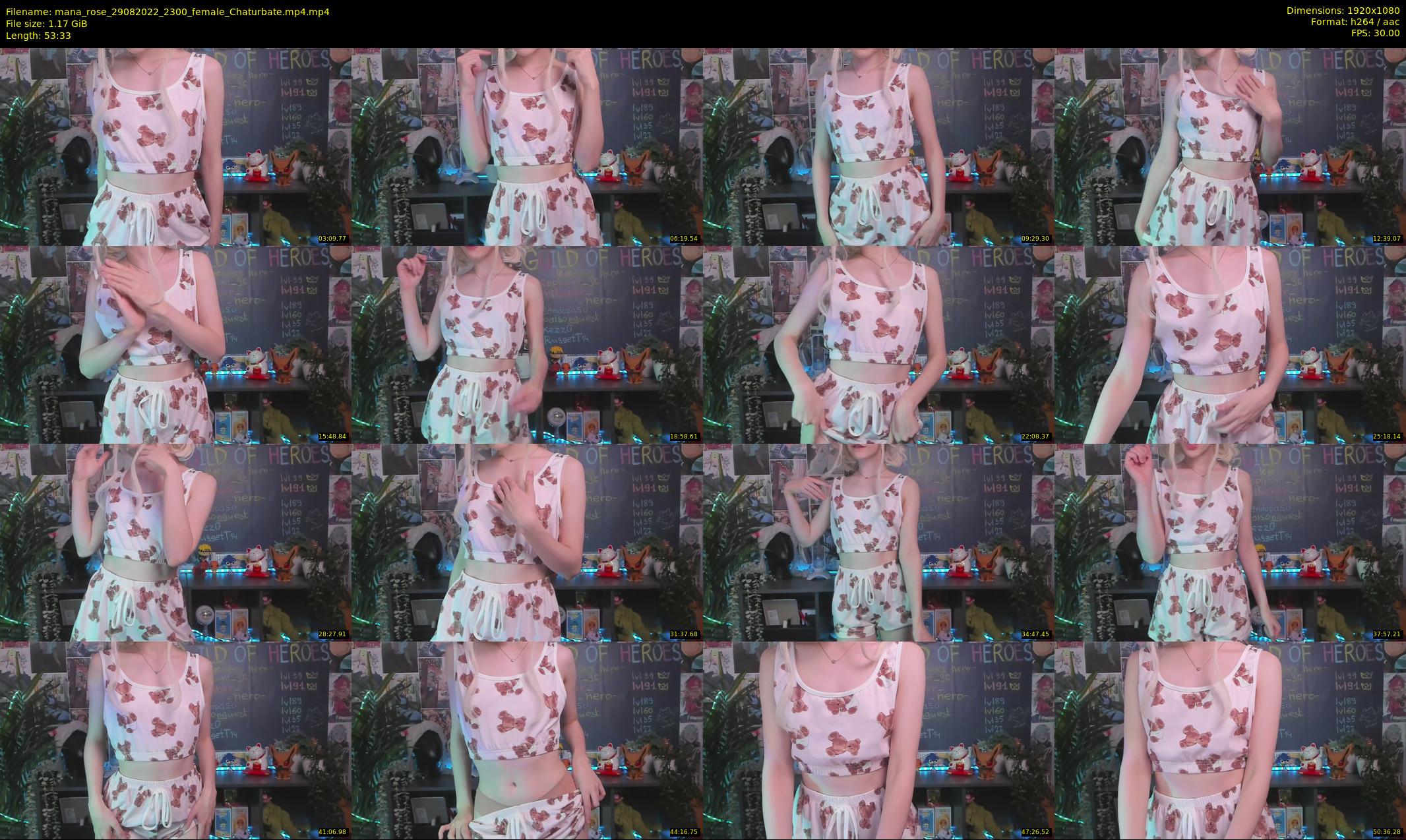 mana_rose — 54 minute Chaturbate female cam show recording, 1080p, Aug 29, 2022