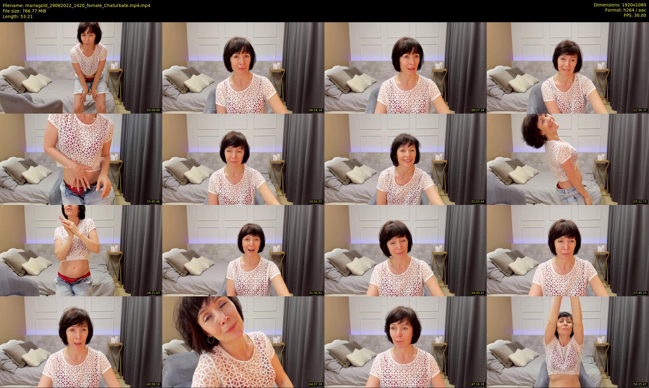 mariagold — 54 minute Chaturbate female cam show recording, 1080p, Aug 29, 2022