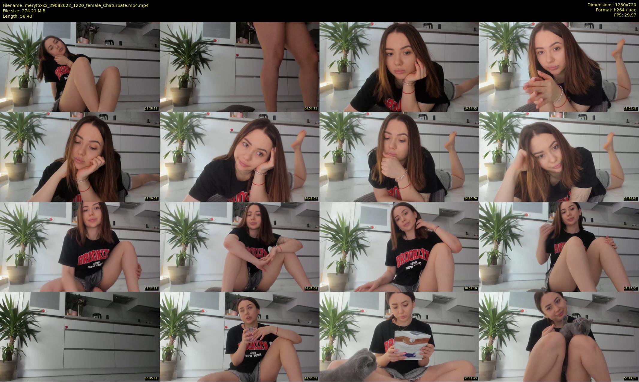 meryfoxxx — 59 minute Chaturbate female cam show recording, 720p, Aug 29, 2022