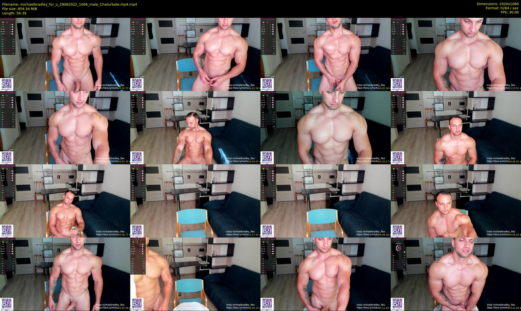 michaelbradley_for_u — 57 minute Chaturbate male cam show recording, 1080p, Aug 29, 2022