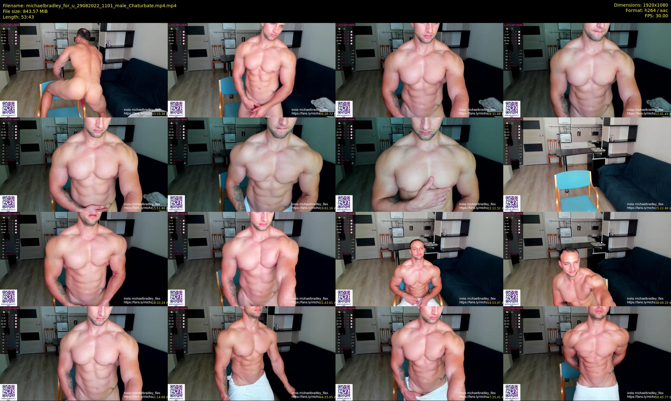michaelbradley_for_u — 54 minute Chaturbate male cam show recording, 1080p, Aug 29, 2022