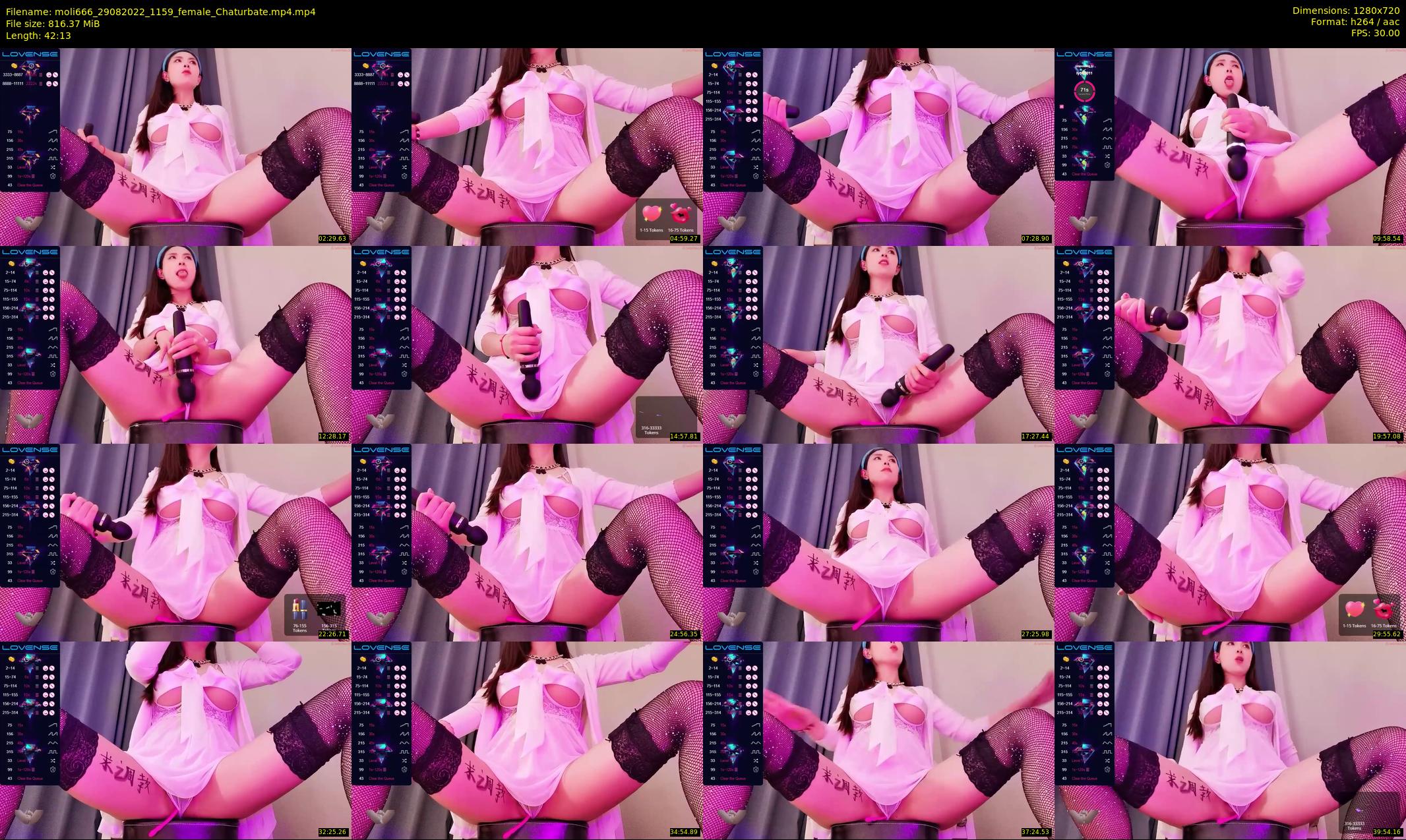 moli666 — 43 minute Chaturbate female cam show recording, 720p, Aug 29, 2022