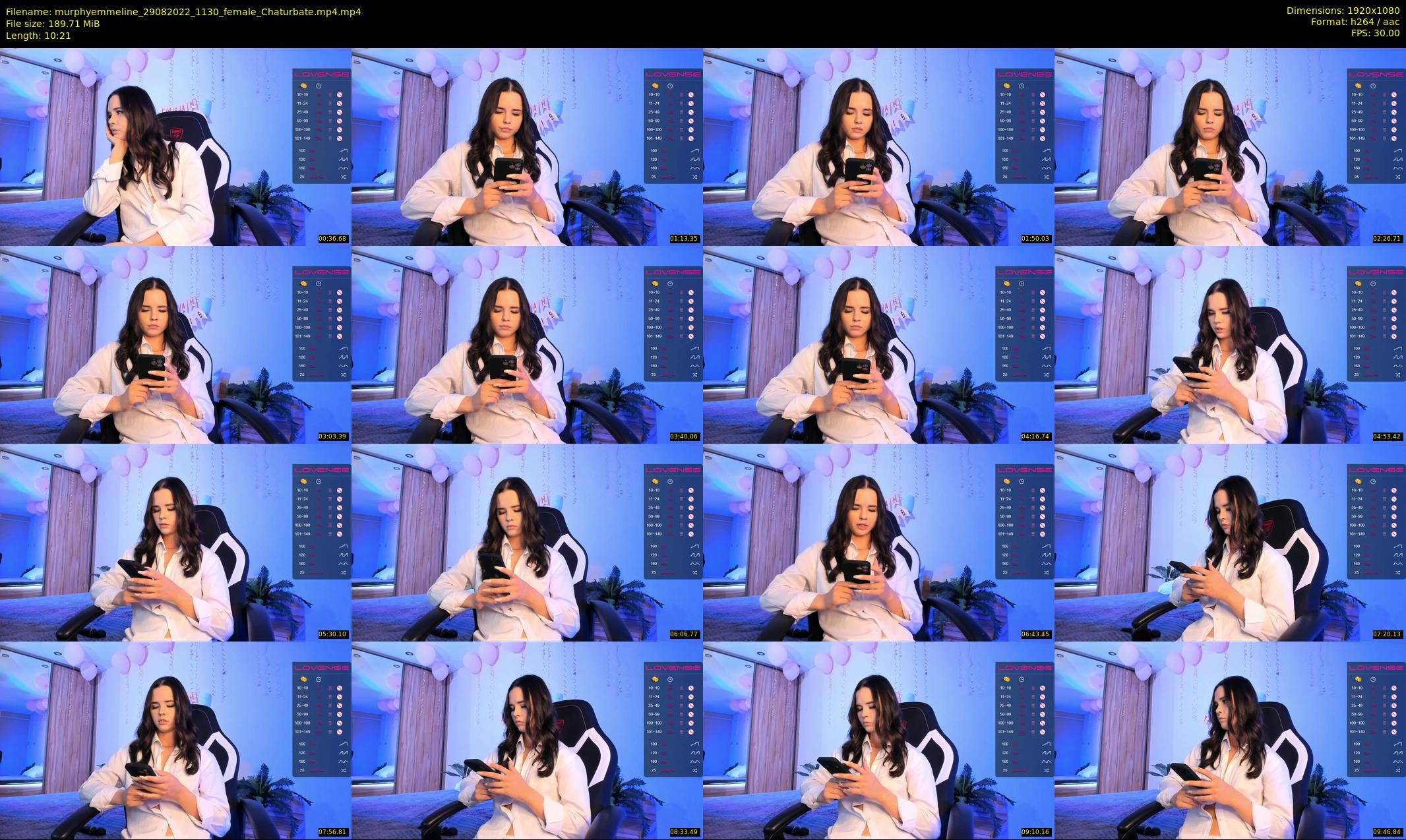 murphyemmeline — 11 minute Chaturbate female cam show recording, 1080p, Aug 29, 2022