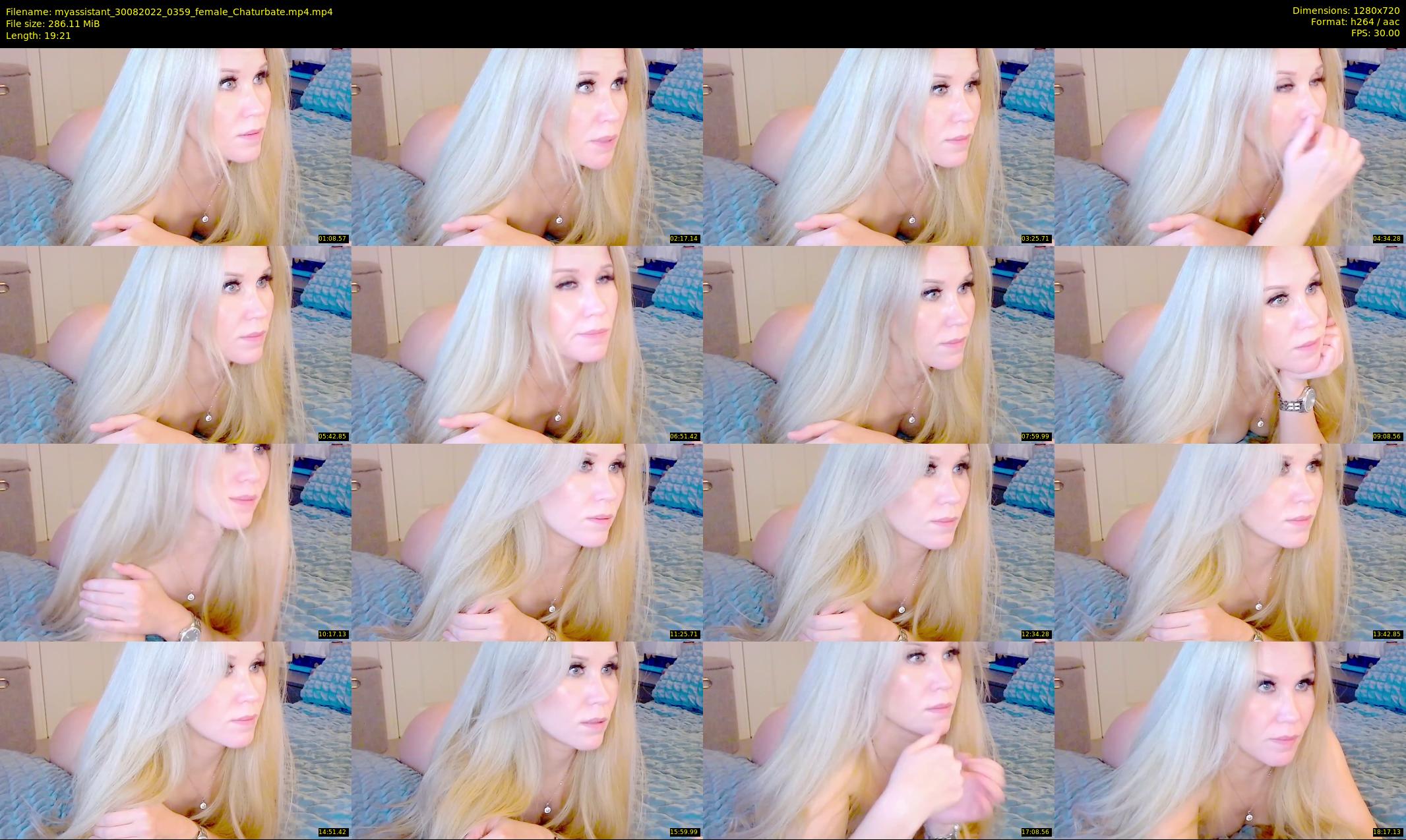 myassistant — 20 minute Chaturbate female cam show recording, 720p, Aug 30, 2022