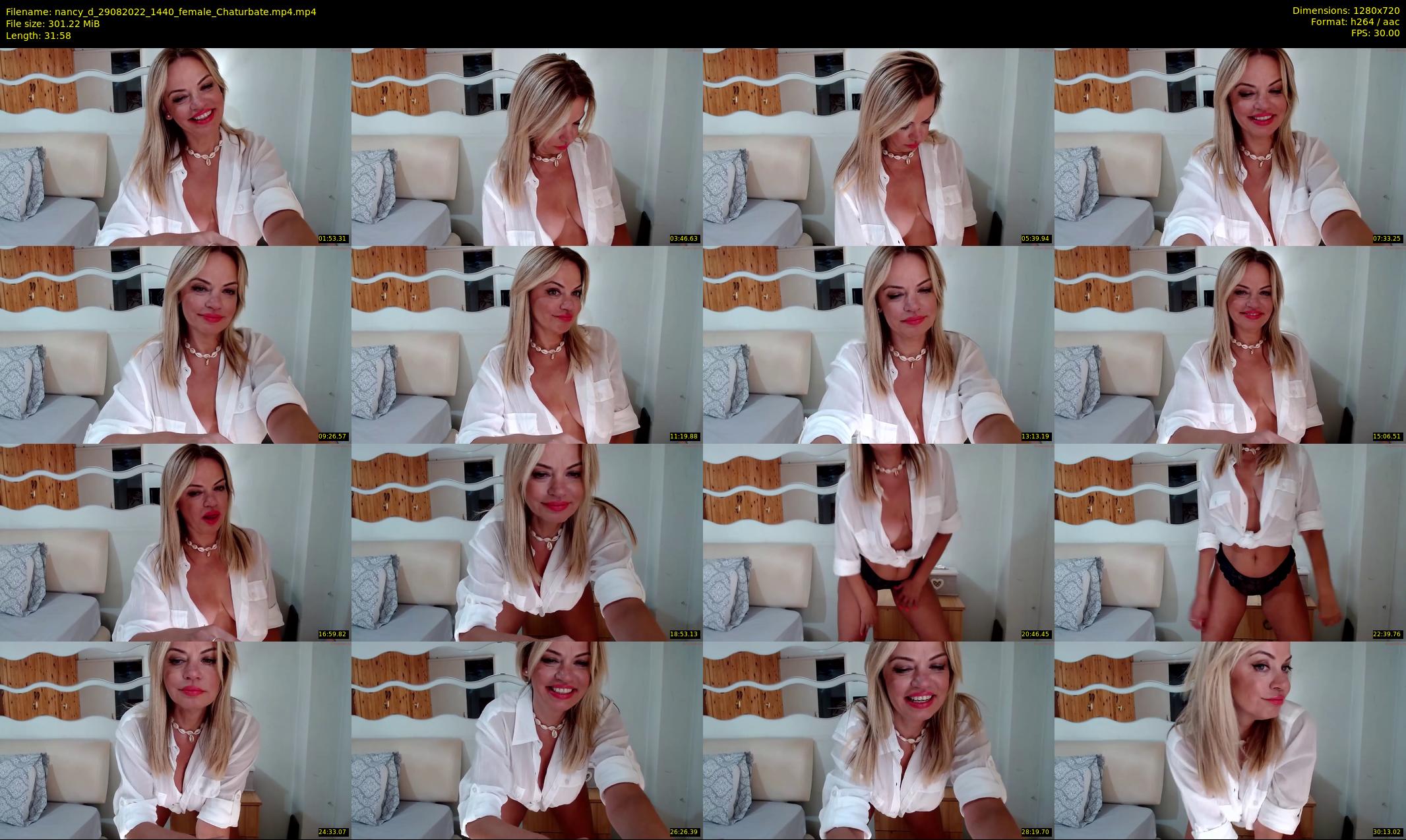 nancy_d — 32 minute Chaturbate female cam show recording, 720p, Aug 29, 2022