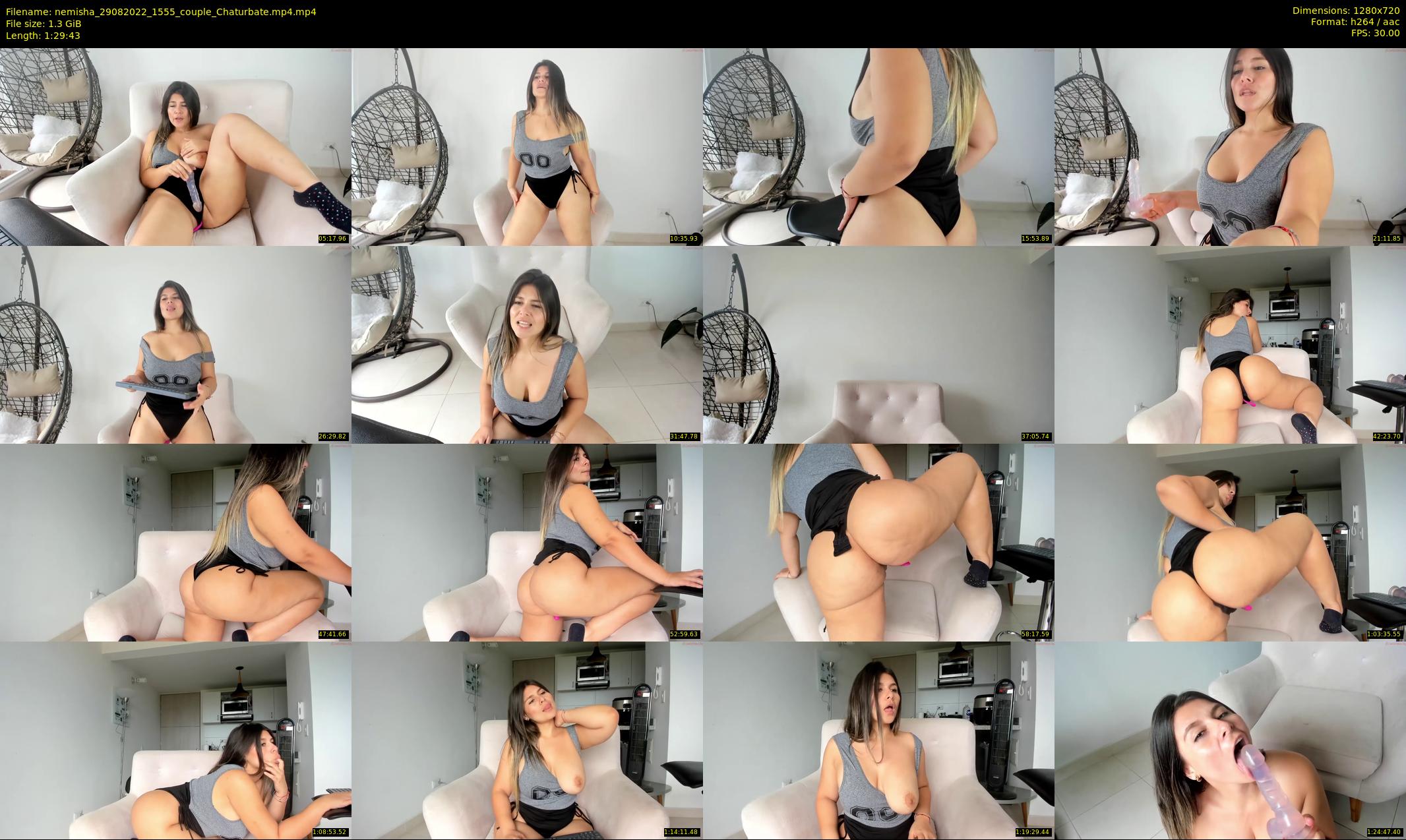 nemisha — 90 minute Chaturbate female cam show recording, 720p, Aug 29, 2022
