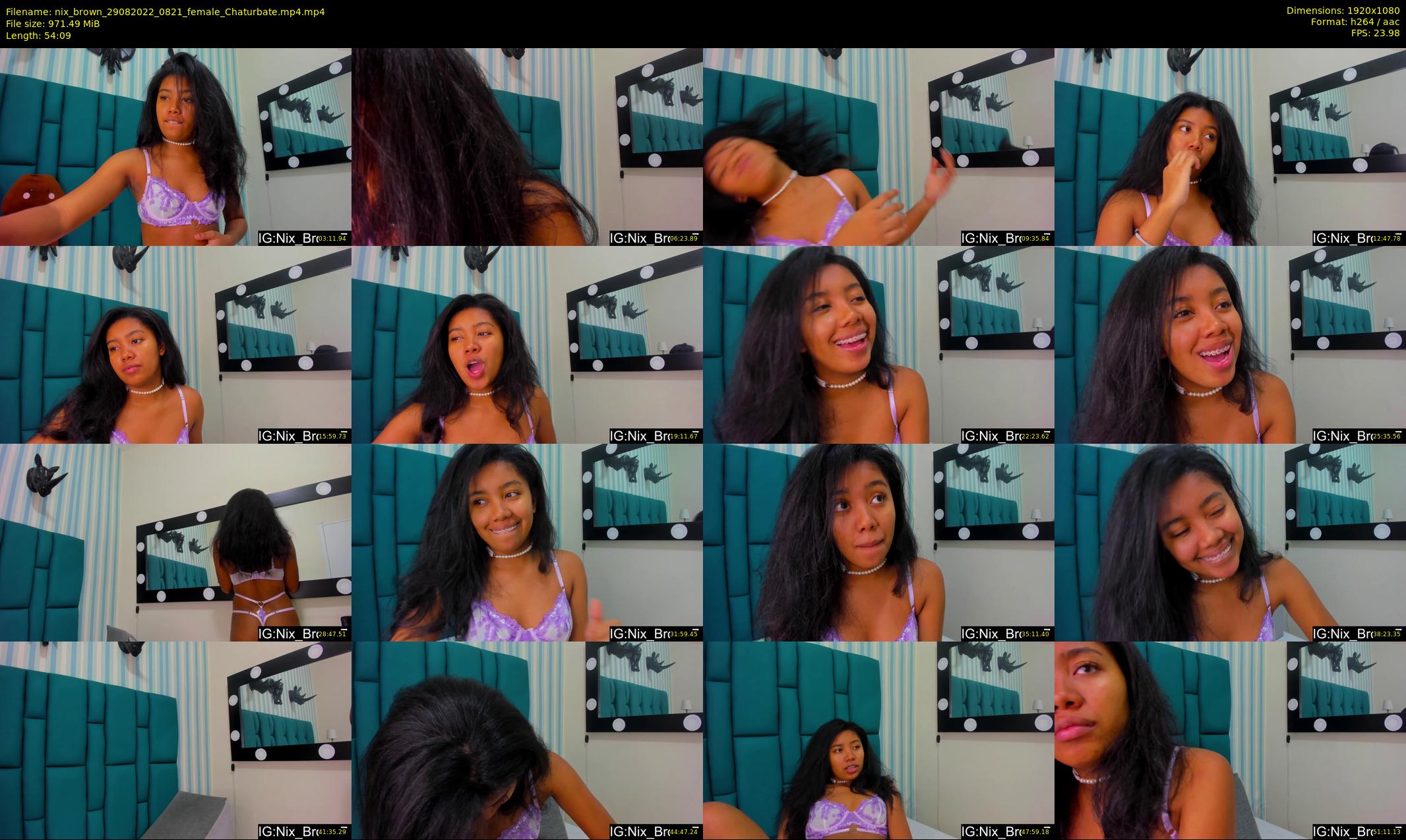nix_brown — 55 minute Chaturbate female cam show recording, 1080p, Aug 29, 2022