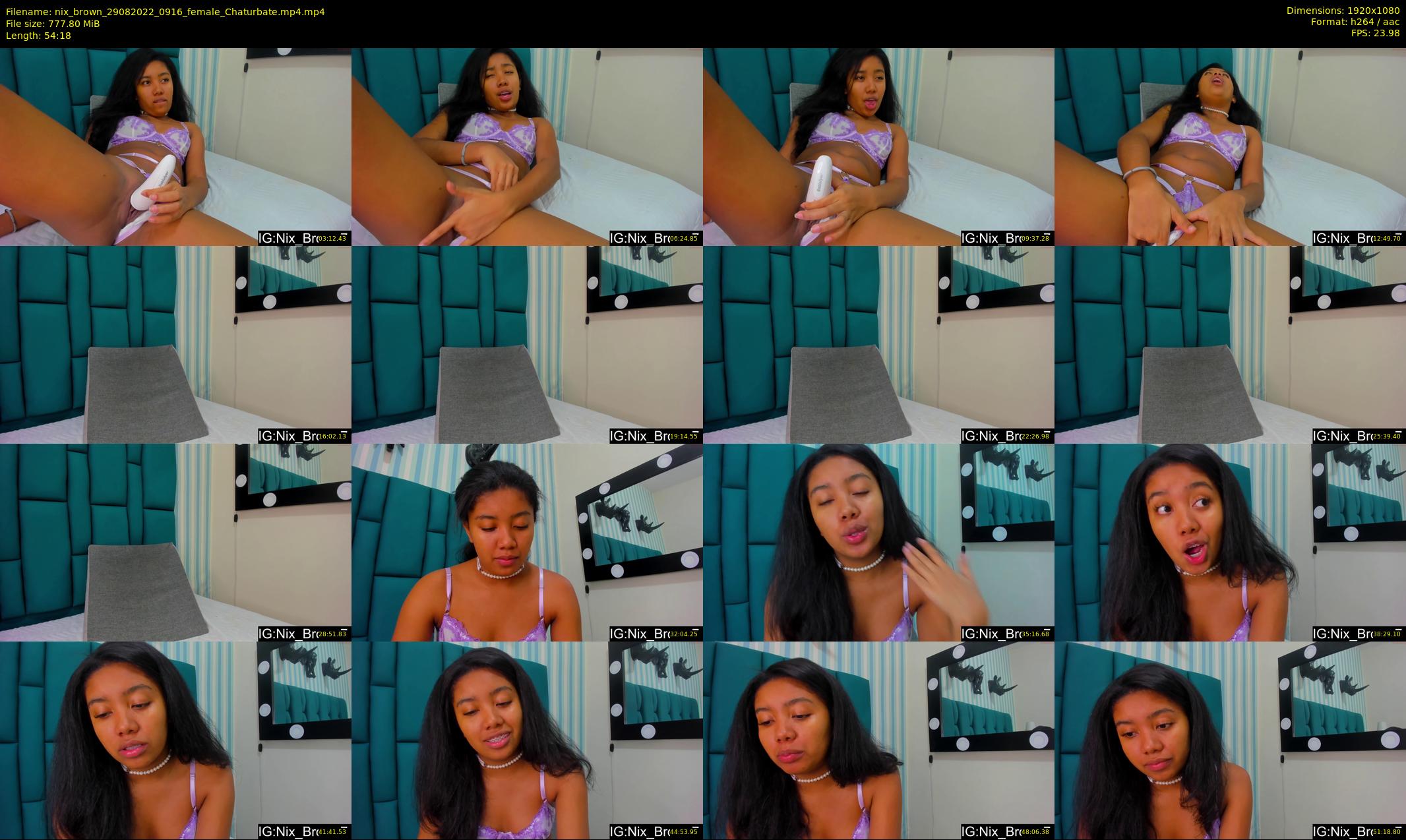nix_brown — 55 minute Chaturbate female cam show recording, 1080p, Aug 29, 2022