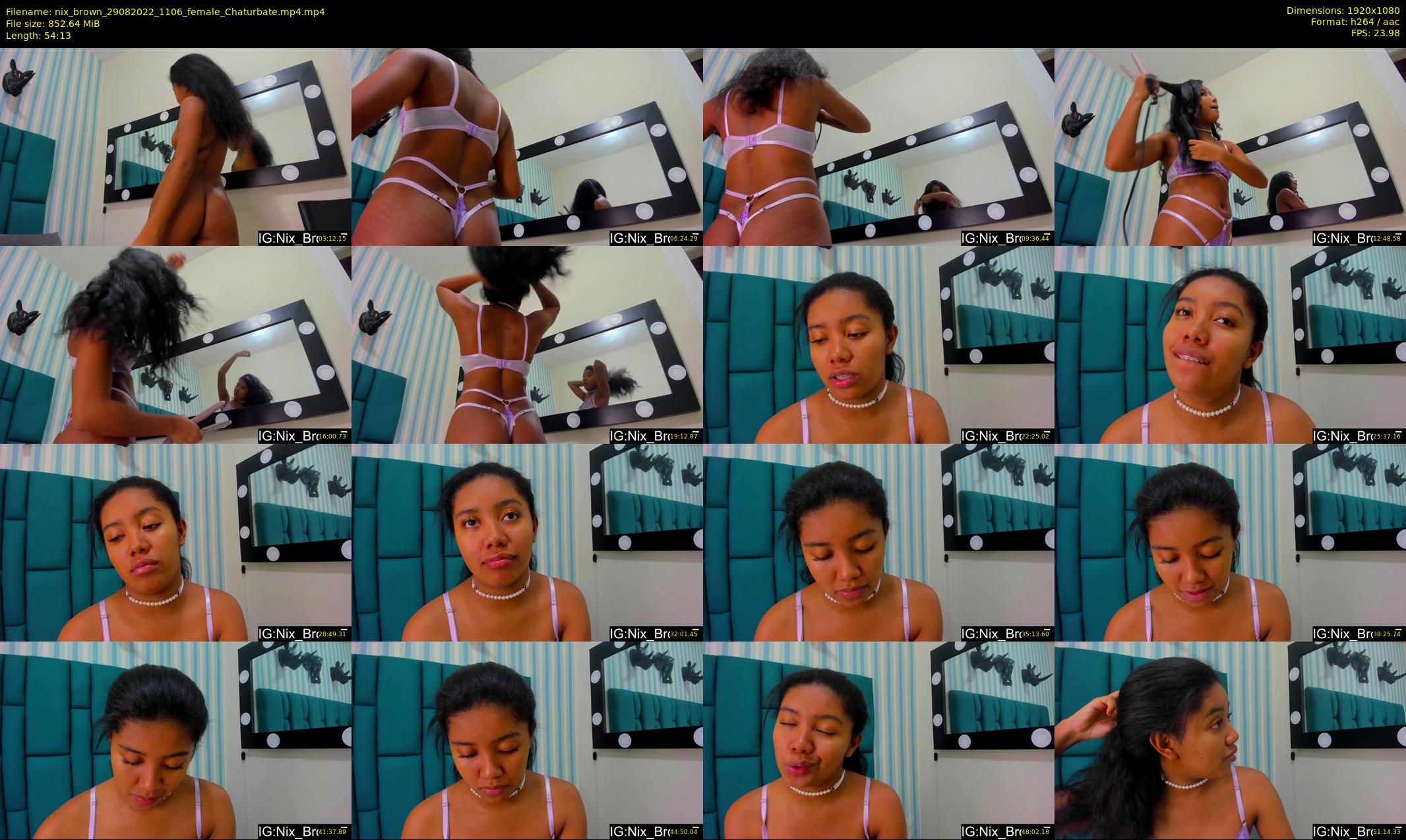 nix_brown — 55 minute Chaturbate female cam show recording, 1080p, Aug 29, 2022