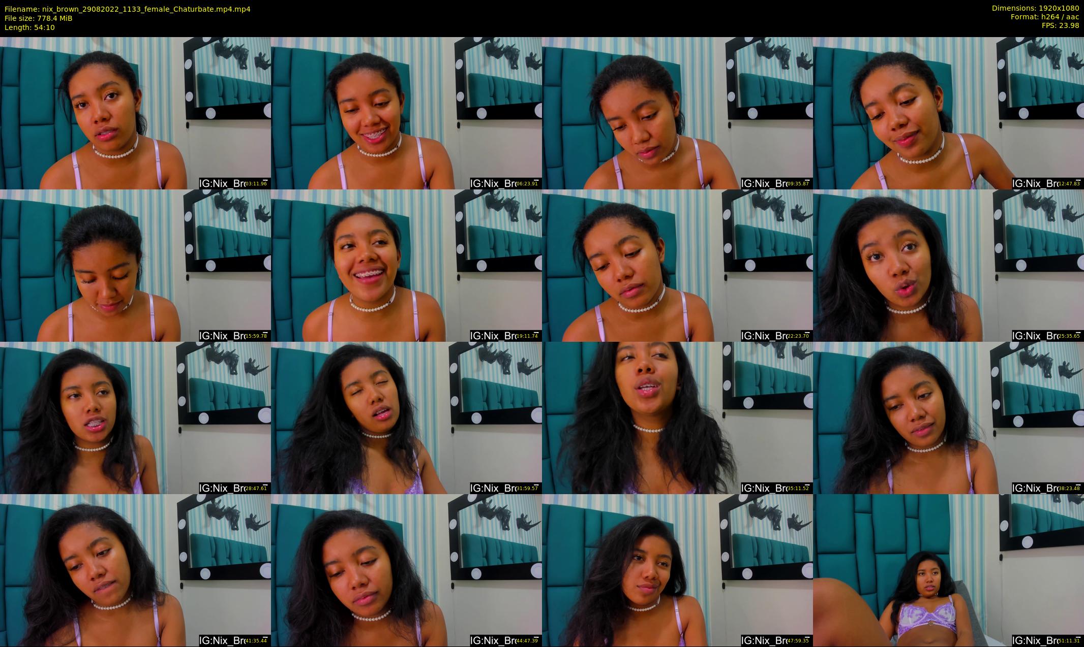 nix_brown — 55 minute Chaturbate female cam show recording, 1080p, Aug 29, 2022