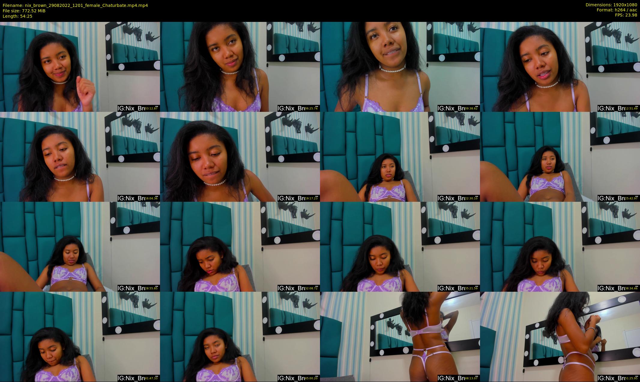 nix_brown — 55 minute Chaturbate female cam show recording, 1080p, Aug 29, 2022