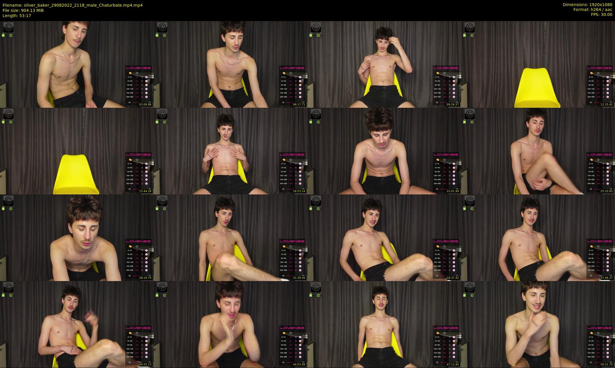 oliver_baker — 54 minute Chaturbate male cam show recording, 1080p, Aug 29, 2022