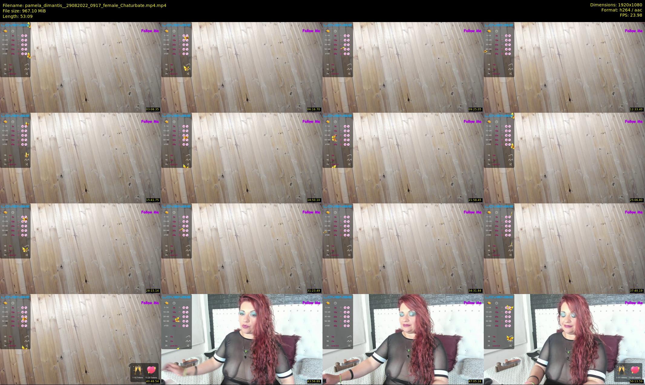 pamela_dimantis_ — 54 minute Chaturbate female cam show recording, 1080p, Aug 29, 2022