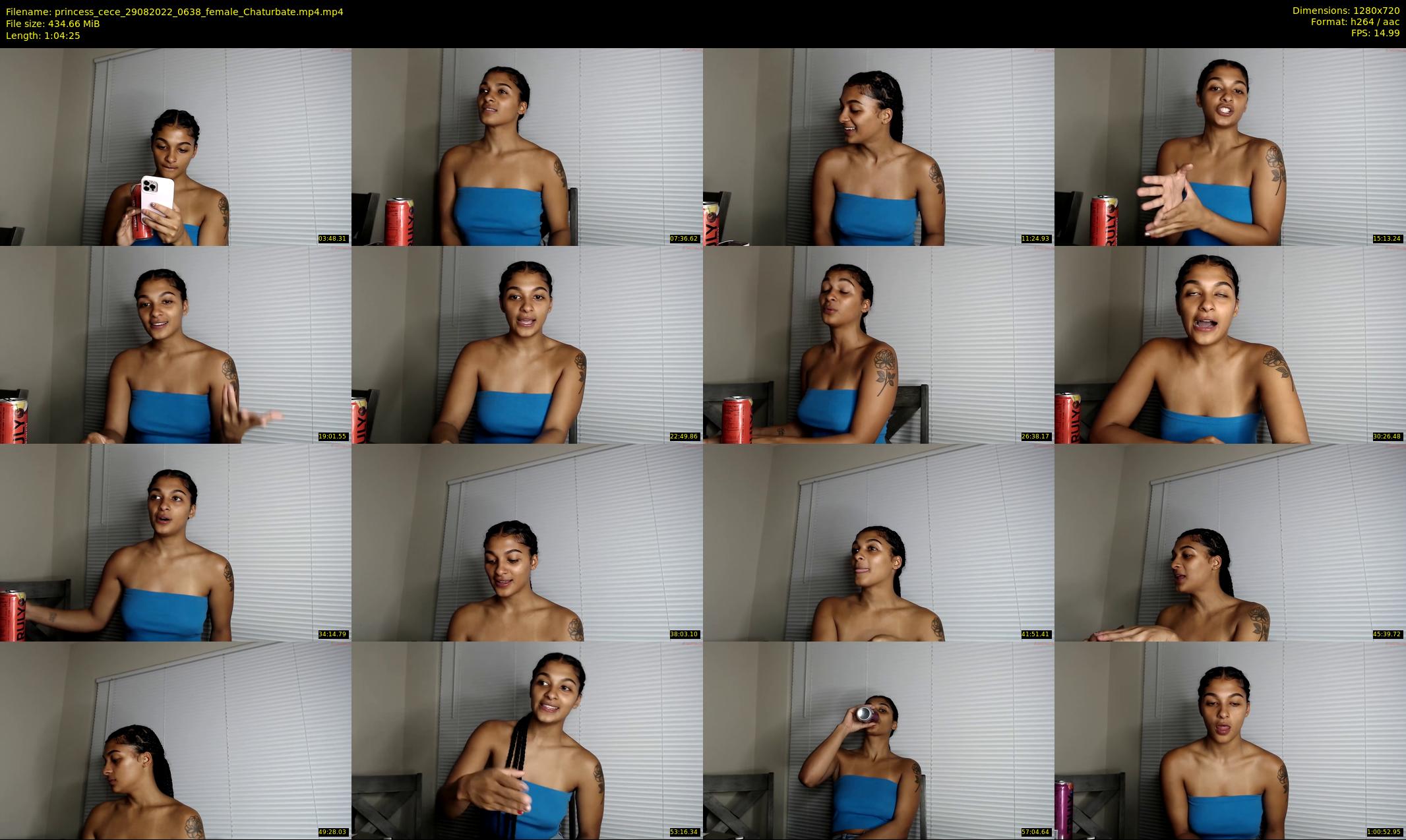 princess_cece — 65 minute Chaturbate female cam show recording, 720p, Aug 29, 2022