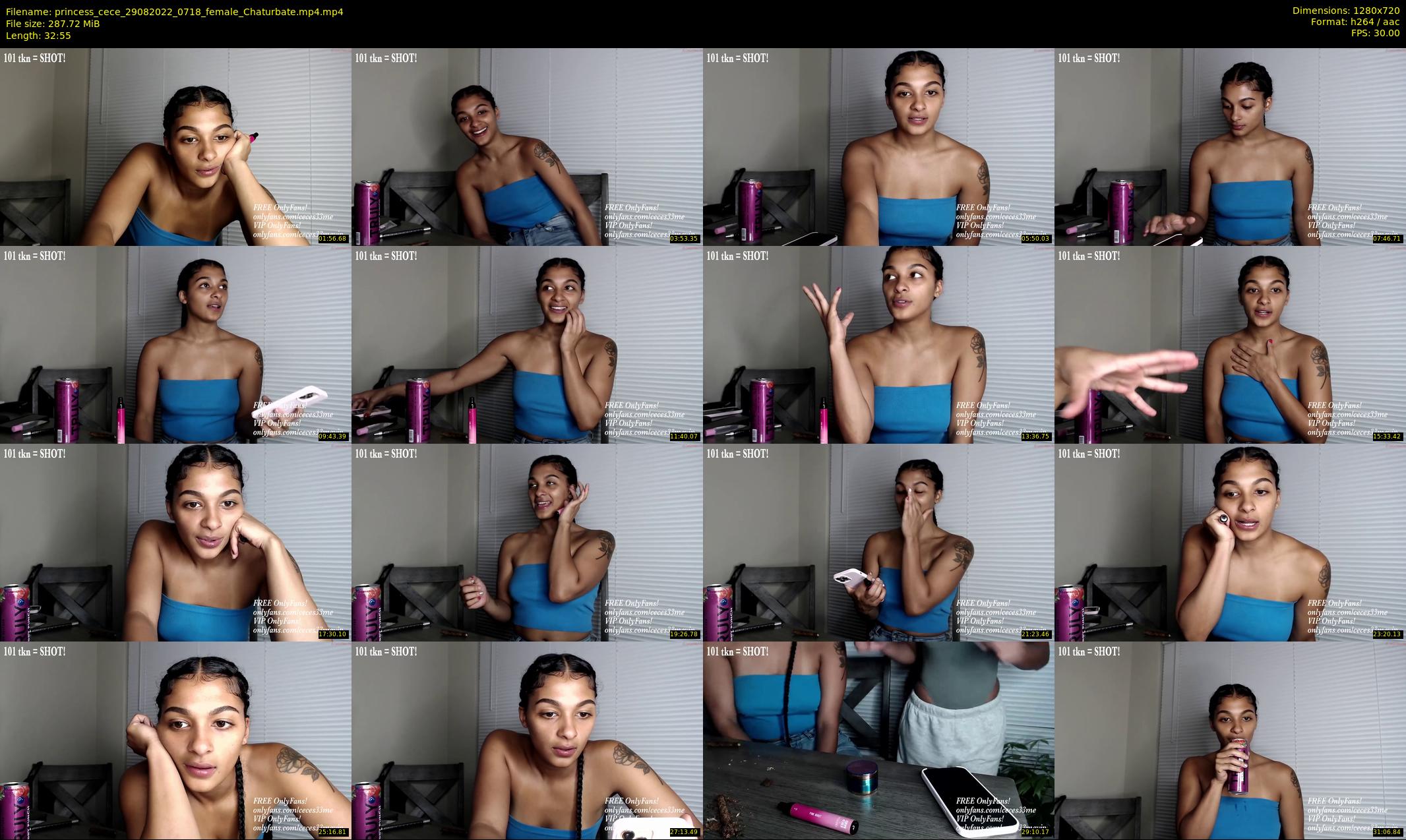 princess_cece — 33 minute Chaturbate female cam show recording, 720p, Aug 29, 2022